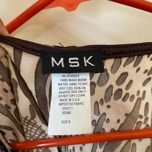 Brown/tan animal print with all-over sequins